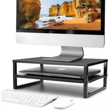 2 Tier Laptop Metal Pc Soporte Del Monitor Riser Max 50...