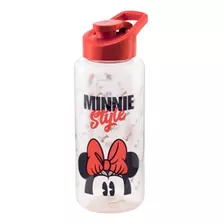 Garrafinha Minnie 1 Litro Plástico Com Alça Squeeze Academia