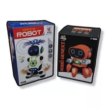 Kit 2 Robôs Dancarinos Robô Aranha + Robô Helice C/ Luz Som