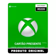 Microsoft Gift Card R$ 220 Reais Xbox Live Envio Imediato