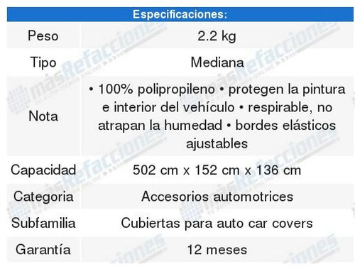 Cubierta Para Auto (m) Mikels Foto 2