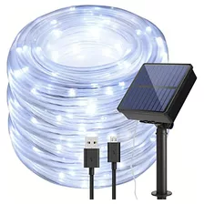 8 Modos Luces De Cuerda Solares Luces De Cuerda Exterio...