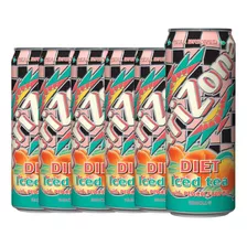 Te Helado Arizona- 650ml - 6 Latas - Sabor Durazno