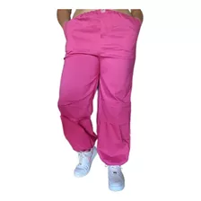Pantalon Parachute Bengalina Puño Y Cintura Ajustable 