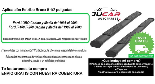 Estribos Bronx Ford F150 F250  Cabina Y Media 1999-2003 Foto 9
