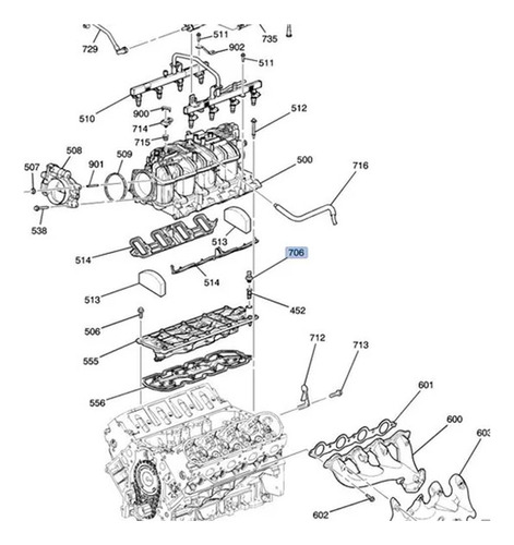 Bulbo Presion Aceite Chevrolet Silverado 3500hd 6.0l V8 2008 Foto 5