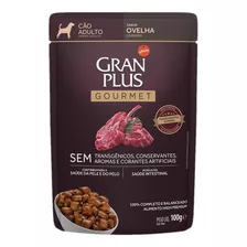 Ração Úmida Cães Adultos Gourmet Ovelha Sachê 100g Granplus