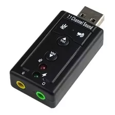 Mx7 Adaptador Usb A Audio 7.1 Y Microfono Control Volumen Pl