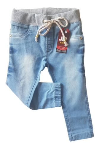 Calça Jeans Feminina Com Lycra Infantil Menina Tam 1 2 3 .