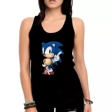 Regata Sonic Games Camiseta Feminina Regata