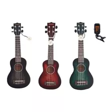 Ukelele Soprano Diseño Raspado Korner Aquila C Funda + Afina