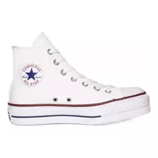 Botitas Converse All Star Hi Blanco Plataforma Clasica Lona