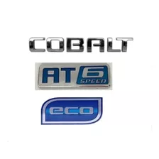 Kit Letreiro Emblema Cobalt + At6 + Eco Cromado Gm Auto Rel