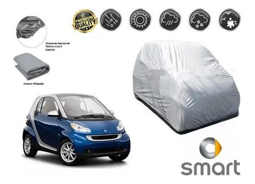 Cubierta Afelpada Antigranizo Para Auto Smart Fortwo 2014 Foto 2