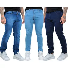 Kit 3 Calças Jeans Masculino Linha Premium Envio Rápido