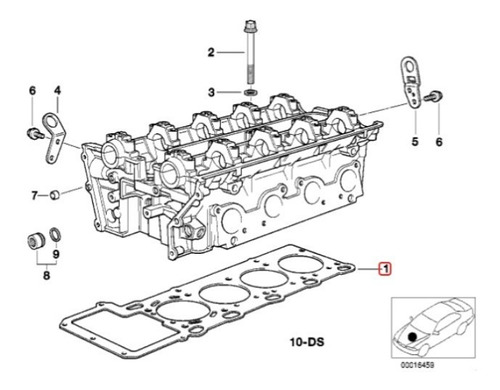 Junta Empaque Cabeza Bmw 540i 740i X5 840ci Derecha Cil. 1-4 Foto 4