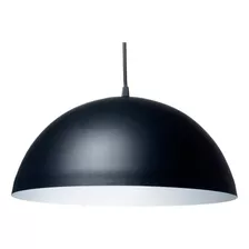 Lampara Colgante Campana Grande 40cm Techo E27 Deco Color Negro