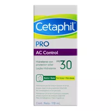  Loção Hidratante Facial Fps 30 Sem Fragrância Cetaphil Pro Ac Control Caixa 118ml