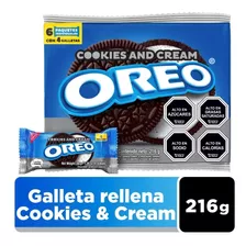 Pack Galleta Oreo Mini Cookies And Cream 6 Un De 36 G