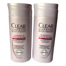 Clear Champú + Acondicionador De Tamaño De Viaje (1.7 Oz .