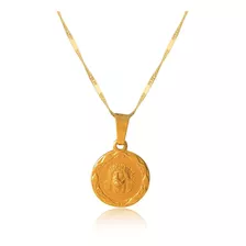 Medalla (sin Cadena) Oro 18k Laminado #007 Cristo Sagrado