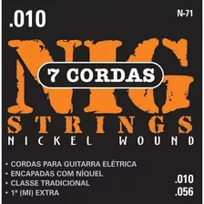 Cuerda Nig N71 Para Guitarra De 7 Cuerdas 010-056