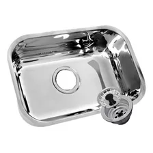 Cuba Pia Inox Prime 46x30x17 Aço 430 - Furo Deslocado