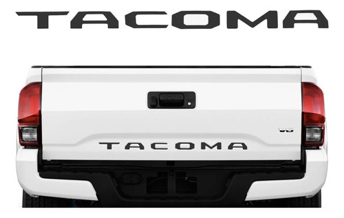 Emblema Letras Tacoma 3d Tapa Batea No Vinil 2016 - 2020 Foto 4