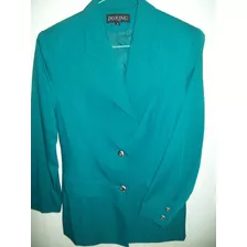 Blazer Chaqueta Festiva Formal Para Dama Color Turquesa