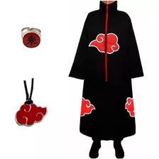 Manto Akatsuki/cosplay/fantasias /naruto/ Colar Anel Itachi