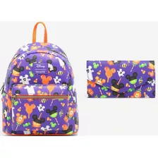 Loungefly Mickey Mouse Halloween Treats Mochila Y Cartera