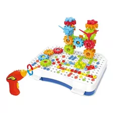 Bloco De Montar Infantil Maleta Puzzle Magic Plate 151 Pçs