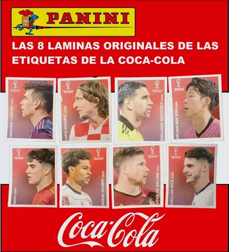 Set Láminas Coca Cola Panini Qatar 2022 Originales $ 89.999 en Kennedy