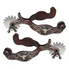 Espuelas De Acero Inoxidable Para Montar A Caballo Marrón