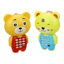 Celular De Brinquedo Baby Phone Musical Urso Telefone 