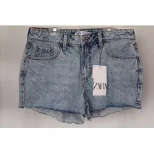 Short De Mezclilla Marca Zara