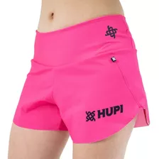 Shorts Hupi Feminino Burpee Rosa Neon Liso