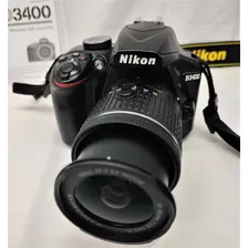 Camara Semiprofecional Nikon D3400 Poco Uso 24 Mpx