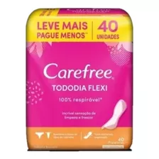 Protetor Diário Carefree Tododia Flexi Sem Fragrância 40 Un