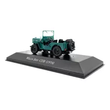 Carros Do Brasil Willys Jeep Cj3b (1954) Verde 1:43 - Ed.110