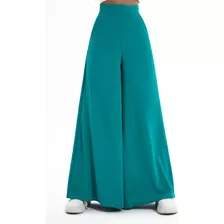 Calça Feminina Pantalona Cintura Alta Cós Largo Duna Moda