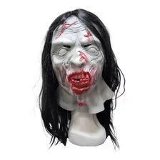 Mascara De Latex Zombie Con Pelo Disfraz Halloween Importada