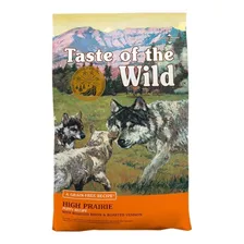 Alimento Taste Of The Wild High Prairie Puppy Para Perro Cachorro Todos Los Tamaños Sabor Bisonte Asado Y Venado Asado En Bolsa De 12.7kg