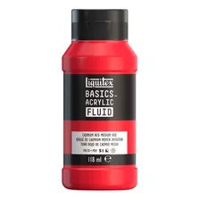 Tinta Acrílica Liquitex Basics Fluid 118ml Cadmium Red Hue