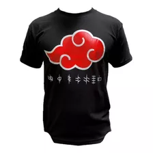 Playera Anime Naruto Shippuden Nube Akatsuki Roja