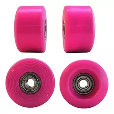 Ruedas 54 Mm Patines Artisticos Skate Repuesto X4 Colores Color Rosas