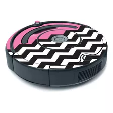 Skin Para Irobot Roomba 675 Cobertura Mínima Pink Chevron |