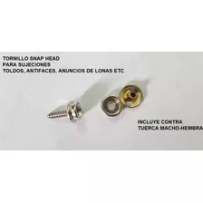 1 Tornillo Snap Cabeza Broche Antifaces Toldos Lonas Carpas