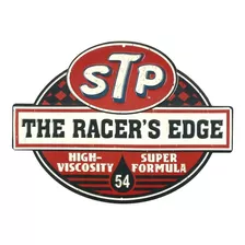 Stp The Racers Edge Vintage Tin Metal Wall Art: Un Prod...