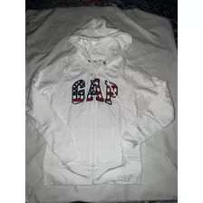 Sudadera Gap Para Mujer Talla Xs, Tono Blanco Cierre